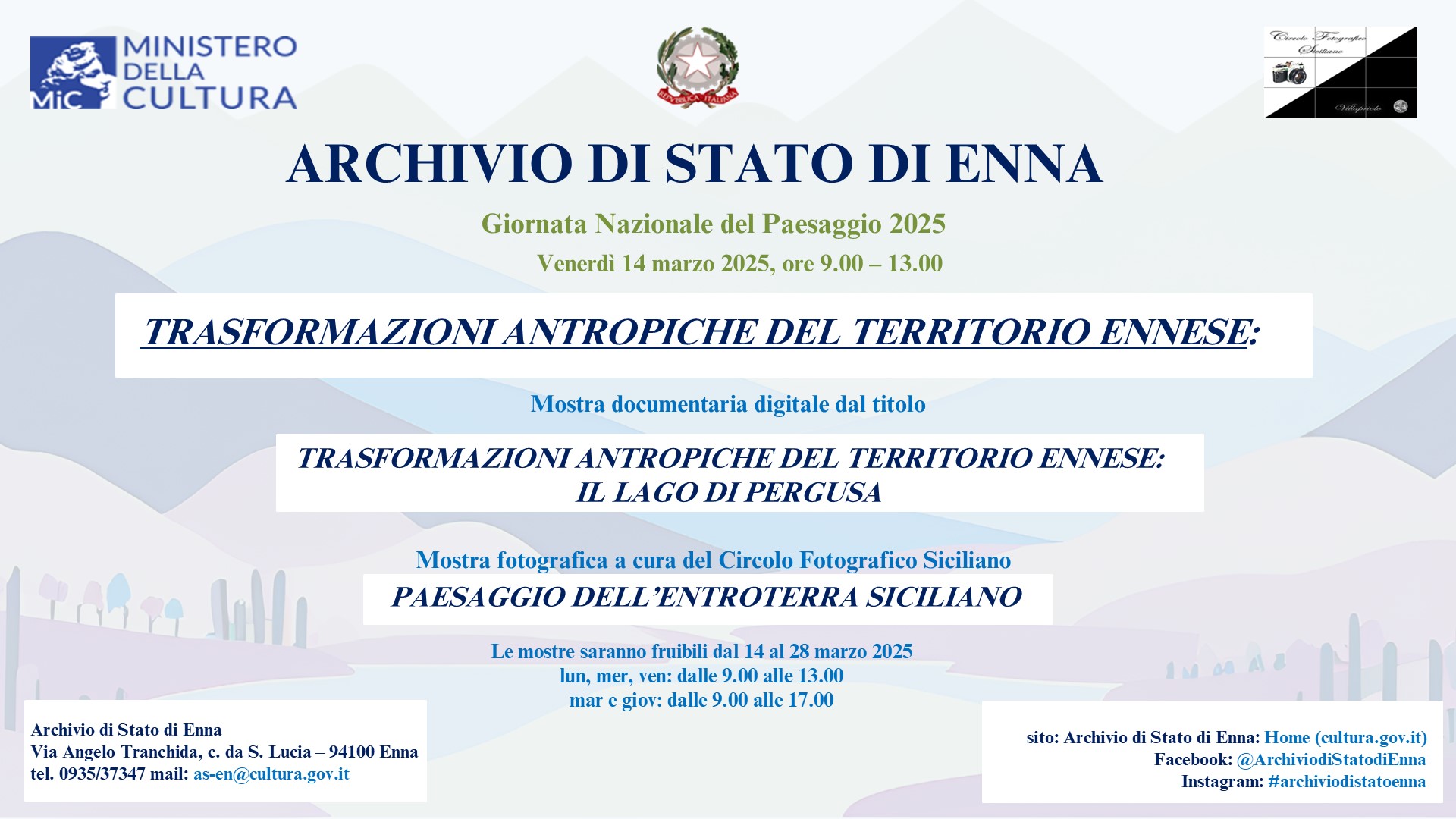 Trasformazioni antropiche del territorio ennese